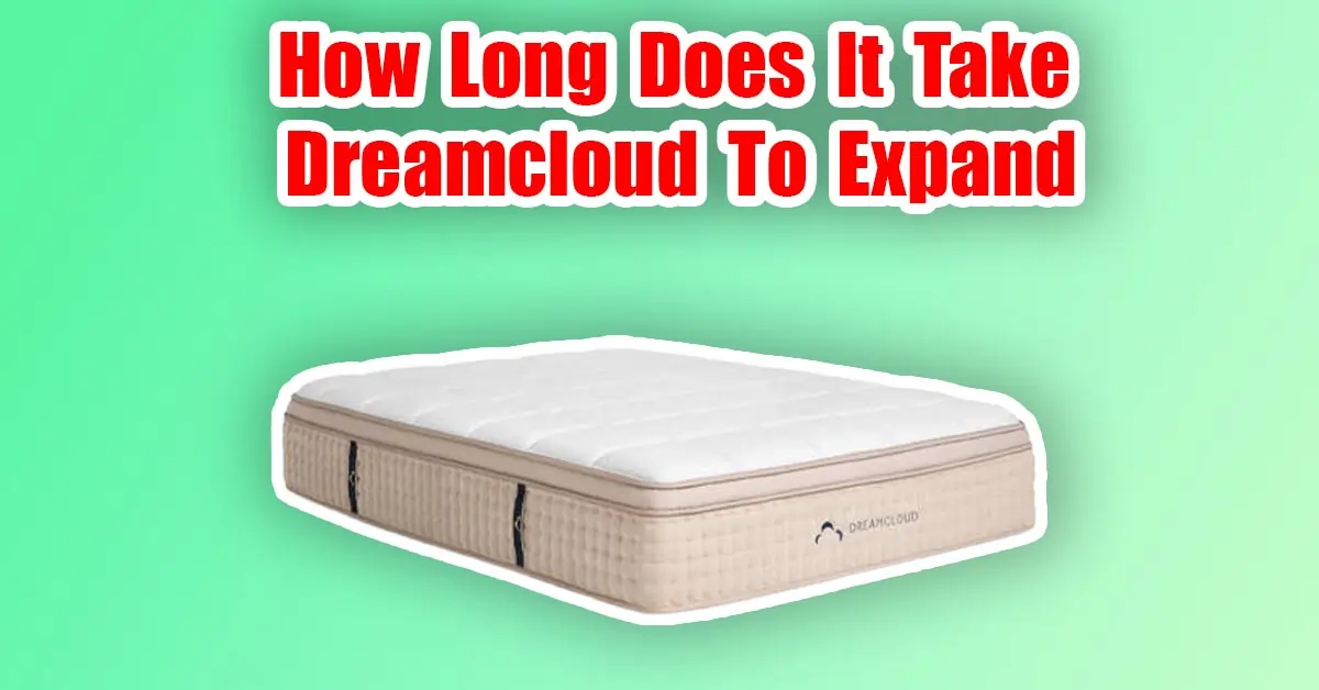 how long does it take dreamcloud to expand